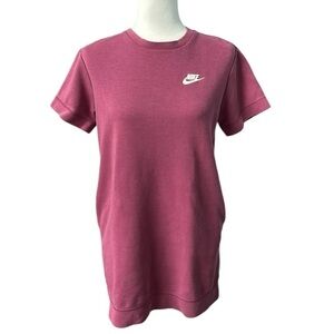 Nike Sportswear Tech Fleece Dress Berry Purple Size Small